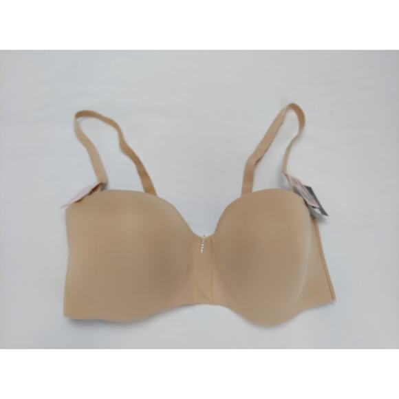 Maidenform Wireless Strapless 5 Way Convertible Multiway Bra Beige New 38D - Picture 1 of 7